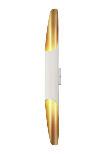 Бра CLT 332W2-V2 WH-GO Crystal Lux золотой белый на 2 лампы, основание белое в стиле современный  фото 3