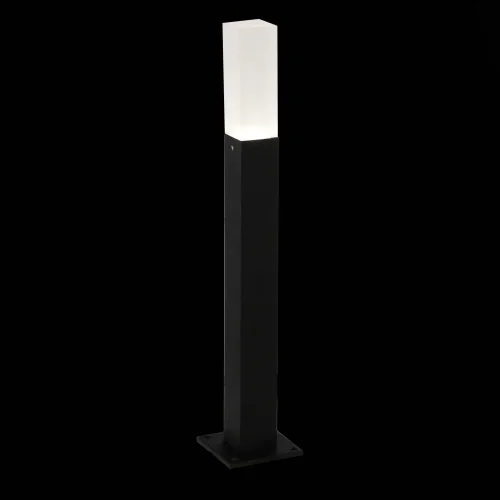 Парковый светильник LED Vivo SL101.405.01 ST-Luce уличный IP54 чёрный на 1 лампу, плафон белый в стиле минимализм хай-тек LED