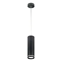 Светильник подвесной LED 20009SMP/01LED SBK Escada чёрный на 1 лампу, основание чёрное в стиле современный трубочки