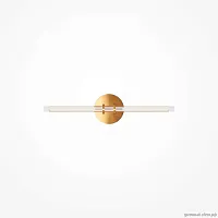 Бра LED Plume MOD340WL-L10BS3K Maytoni прозрачный на 1 лампу, основание латунь в стиле минимализм современный 