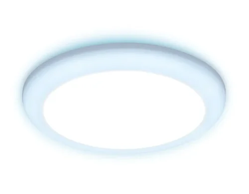 Светильник точечный LED Downlight DCR309 Ambrella light белый на 1 лампу, основание белое в стиле современный хай-тек регулируемый крепеж
