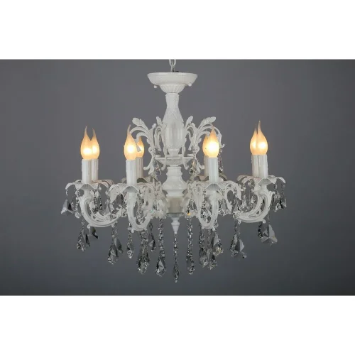 Люстра подвесная Catanzaro OML-30807-08 Omnilux белая на 8 ламп, основание белое в стиле классический фото 3