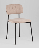 Стул Майло рогожка бежевый УТ000040138 Stool Group, бежевый/рогожка, ножки/металл/чёрный, размеры - *****