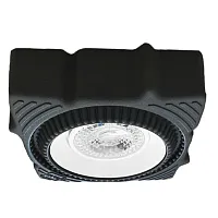 Светильник точечный LED ST753.548.07 ST-Luce на 1 лампу, основание чёрное в стиле хай-тек современный для пвх потолка