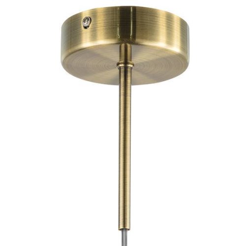 Светильник подвесной Globo 813111 Lightstar белый 1 лампа, основание бронзовое в стиле арт-деко шар фото 2