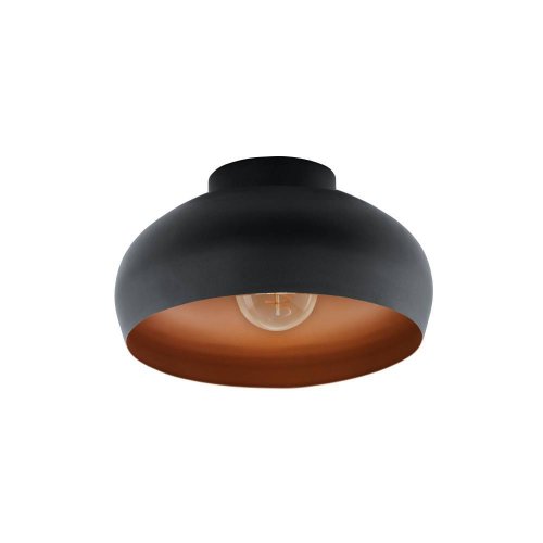 Светильник потолочный Mogano 2 900555 Eglo чёрный 1 лампа, основание чёрное в стиле современный лофт 