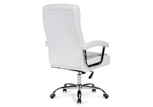 Компьютерное кресло Class white 15255 Woodville, белый/искусственная кожа, ножки/металл/хром, размеры - *1540***650*730 фото 5