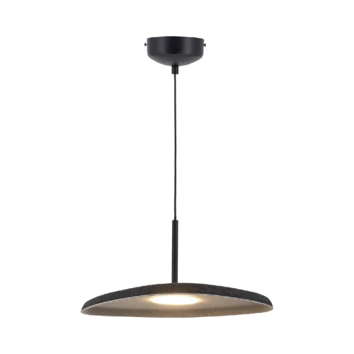 Светильник подвесной LED Agato V11090-PL Moderli чёрный на 1 лампу, основание чёрное в стиле современный лофт 