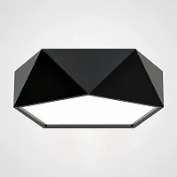 Потолочный светильник LED GEOMETRIC Black D40 101609-26 ImperiumLoft белый 1 лампа, основание чёрное в стиле современный скандинавский 