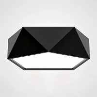 Потолочный светильник LED GEOMETRIC Black D40 101609-26 ImperiumLoft белый на 1 лампу, основание чёрное в стиле современный скандинавский Потолочный светильник LED GEOMETRIC Black D40 101609-26 ImperiumLoft белый на 1 лампу, основание чёрное в стиле современный скандинавский