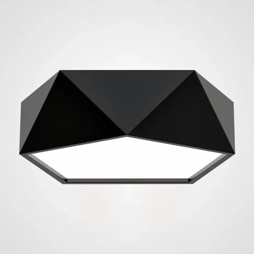 Потолочный светильник LED GEOMETRIC Black D40 101609-26 ImperiumLoft белый на 1 лампу, основание чёрное в стиле современный скандинавский 