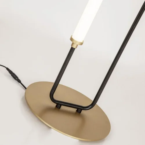 Настольная лампа LED Inspire 4100-1T Favourite белая 1 лампа, основание чёрное металл в стиле современный  фото 4