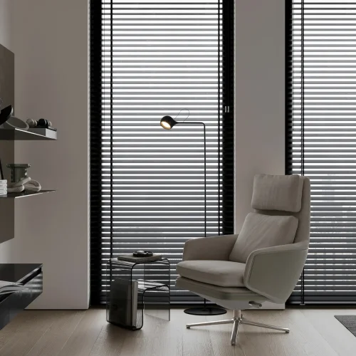 Торшер Magnetico FR5606FL-L9B Freya для чтения чёрный на 1 лампу, основание чёрное в стиле современный минимализм фото 2