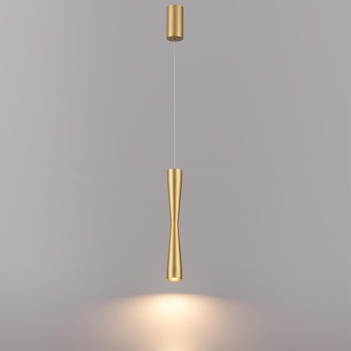 Светильник подвесной LED Anika 4292/5L Odeon Light золотой на 1 лампу, основание золотое в стиле хай-тек трубочки фото 4