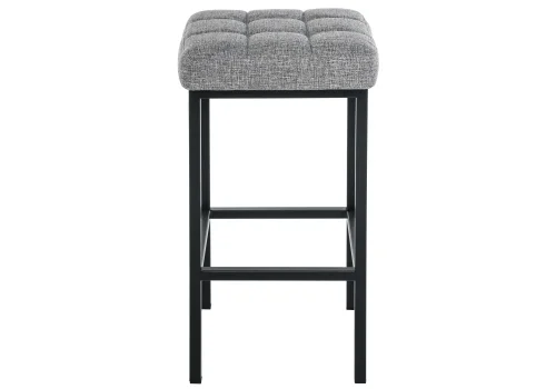 Барный стул Лофт рогожка графит / черный матовый 385632 Woodville, серый/ткань, ножки/металл/чёрный, размеры - ****350*350 фото 5