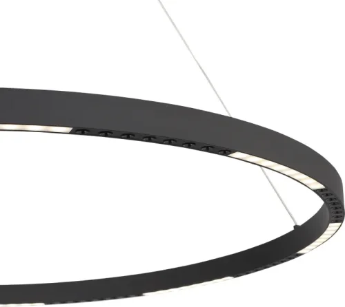 Светильник подвесной LED Parilla SL6238.443.01 ST-Luce чёрный на 1 лампу, основание чёрное в стиле современный кольца фото 3