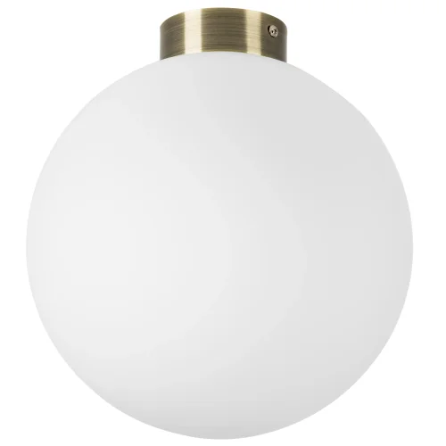 Светильник потолочный Globo 812031 Lightstar белый 1 лампа, основание античное бронза в стиле современный шар