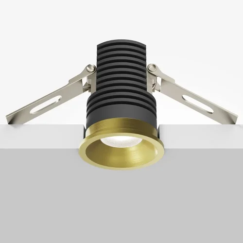Светильник точечный LED Mini DL059-7W4K-BS Maytoni латунь на 1 лампу, основание латунь в стиле современный хай-тек круглый фото 5