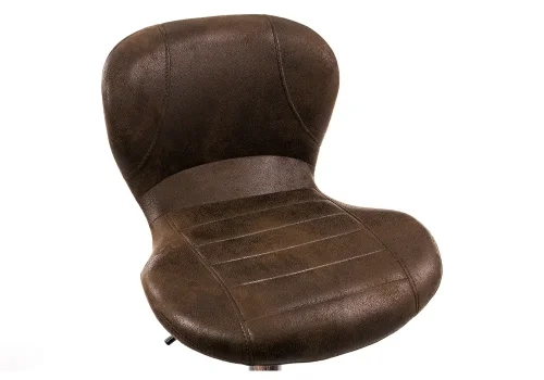 Барный стул Hold vintage 1792 Woodville, коричневый/ткань, ножки/металл/коричневый, размеры - *1090***450*490 фото 3