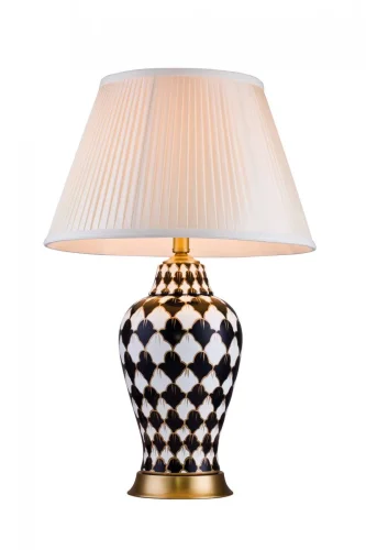 Настольная лампа Harrods T935.1 Lucia Tucci бежевая 1 лампа, основание разноцветное керамика металл в стиле классический 