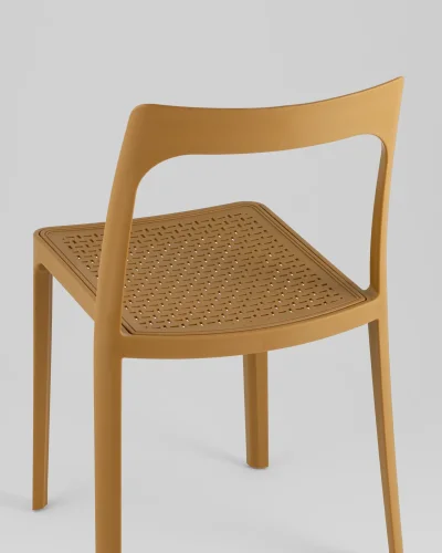 Стул Marty, пластиковый, охра УТ000039192 Stool Group, /, ножки/пластик/коричневый, размеры - *767***505*500 фото 6