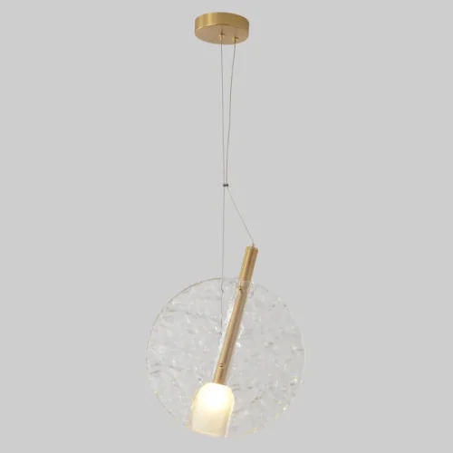 Светильник подвесной FROZEN SP1 BRASS Crystal Lux прозрачный на 1 лампу, основание латунь в стиле современный фото 3 Светильник подвесной FROZEN SP1 BRASS Crystal Lux прозрачный на 1 лампу, основание латунь в стиле современный фото 3