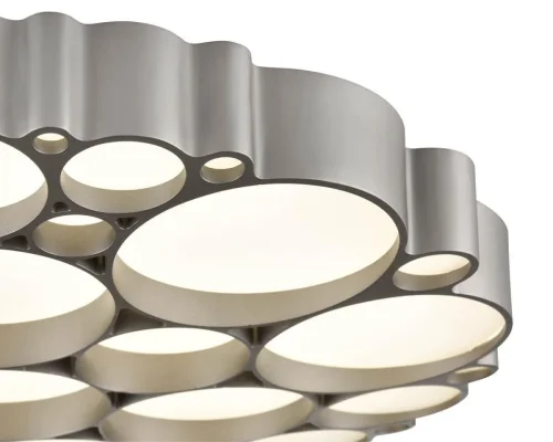 Люстра потолочная Bible VL7153L01 Vele Luce белая на 1 лампу, основание серебряное в стиле хай-тек фото 3