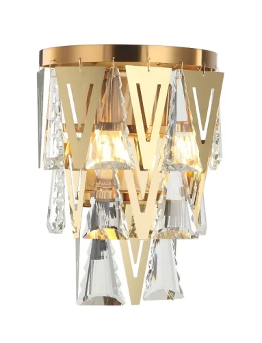 Бра Vaviani 2148/05/02W Stilfort прозрачный на 2 лампы, основание бронзовое в стиле современный 