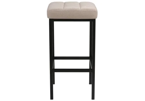 Барный стул Лофт ткань канди крем / черный матовый 432936 Woodville, кремовый/ткань, ножки/металл/чёрный, размеры - ****340*340 фото 2