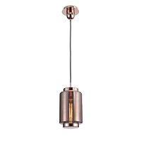Светильник подвесной лофт JARRAS 6199 Mantra медь прозрачный 1 лампа, основание медь в стиле лофт выдувное