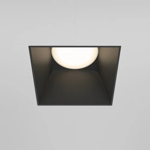 Светильник точечный Share DL051-01-GU10-SQ-WB Maytoni чёрный 1 лампа, основание чёрное в стиле современный для затирки фото 4