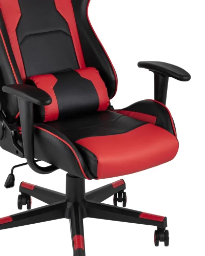 Кресло спортивное TopChairs Diablo, красное УТ000004576 Stool Group, красный/экокожа, ножки/металл/чёрный, размеры - ****640*530 фото 7