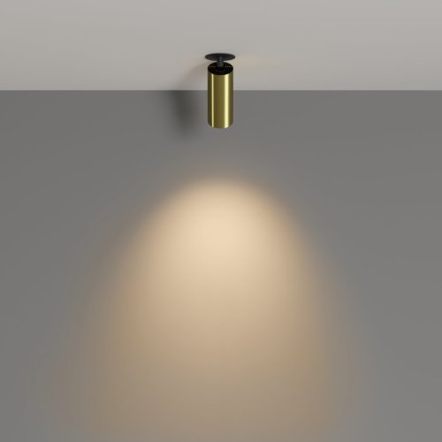 Светильник точечный Focus LED C053CL-L12W3K-W-BS Maytoni латунь 1 лампа, основание латунь в стиле современный  фото 4