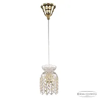 Светильник подвесной 14781P/11 G R Bohemia Ivele Crystal прозрачный 1 лампа, основание золотое в стиле классический r