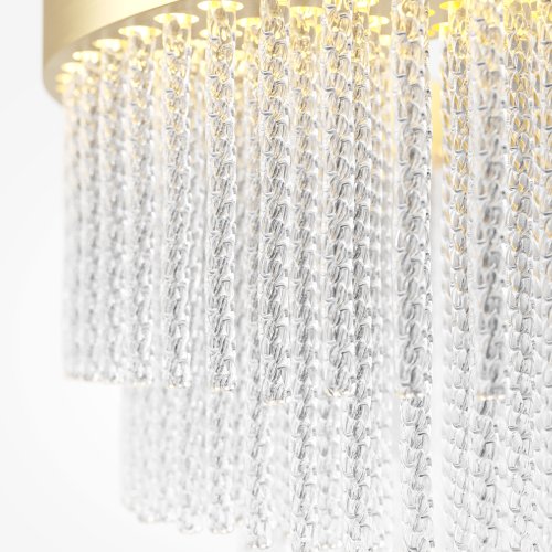 Светильник подвесной LED Trove MOD486PL-L38BSK Maytoni прозрачный на 1 лампу, основание латунь в стиле современный фото 4