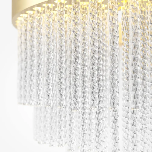 Светильник подвесной LED Trove MOD486PL-L38BSK Maytoni прозрачный на 1 лампу, основание латунь в стиле современный фото 4