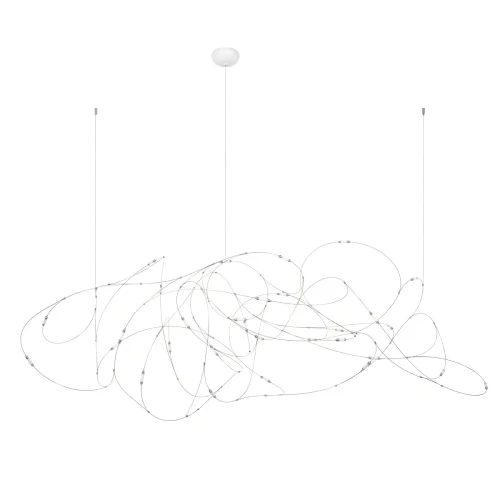 Светильник подвесной LED Flock of Light 10309/31 CR LOFT IT белый на 1 лампу, основание белое в стиле современный минимализм 