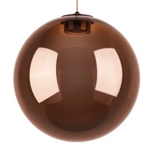 Светильник подвесной LED Sferetta 801012 Lightstar янтарный 1 лампа, основание бордовое коричневое в стиле минимализм  фото 5