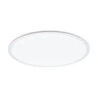 Светильник потолочный LED Sarsina 97503 Eglo белый 1 лампа, основание белое в стиле хай-тек современный тарелка
