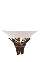 Бра CANNA 09205/01/97 Lucide коричневый 1 лампа, основание бронзовое коричневое в стиле модерн 