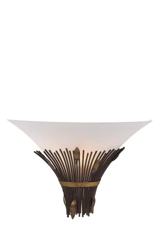 Бра CANNA 09205/01/97 Lucide коричневый на 1 лампа, основание бронзовое коричневое в стиле современный 
