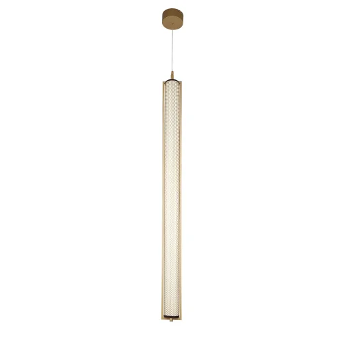 Светильник подвесной LED Ligero 4190-1P Favourite белый 1 лампа, основание матовое золото в стиле современный линейный фото 3