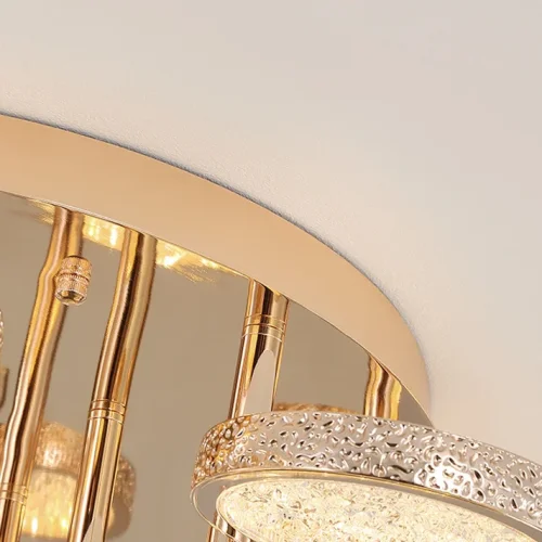 Люстра потолочная NAINA CH L60 207834-23 ImperiumLoft прозрачная на 7 ламп, основание золотое в стиле современный фото 5 Люстра потолочная NAINA CH L60 207834-23 ImperiumLoft прозрачная на 7 ламп, основание золотое в стиле современный фото 5