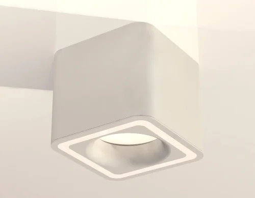 Светильник накладной Techno Spot XS XS7805020 Ambrella light белый 1 лампа, основание белое в стиле хай-тек современный квадратный фото 2
