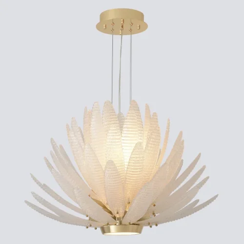 Люстра подвесная ARTICHOKE SP8+1 GOLD Crystal Lux прозрачная на 8 ламп, основание золотое в стиле классический фото 3 Люстра подвесная ARTICHOKE SP8+1 GOLD Crystal Lux прозрачная на 8 ламп, основание золотое в стиле классический фото 3
