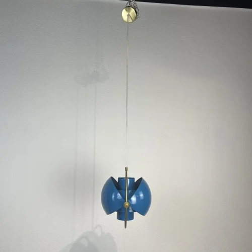 Светильник подвесной Weisdorff 123427-22 ImperiumLoft синий 1 лампа, основание латунь в стиле современный лофт арт-деко  фото 14