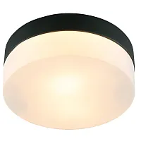 Светильник потолочный Aqua-Tablet A6047PL-1BK Arte Lamp белый 1 лампа, основание чёрное в стиле современный 