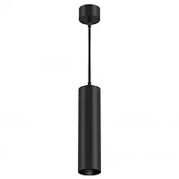 Светильник подвесной LED FOCUS LED P072PL-L12B3K Maytoni чёрный 1 лампа, основание чёрное в стиле современный хай-тек 