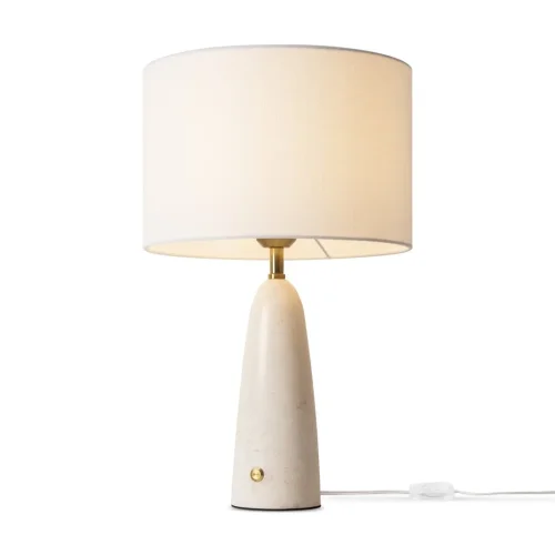 Настольная лампа MarmoLatte FR2054TL-01BS Freya белая на 1 лампу, основание белое мрамор металл в стиле классический кантри фото 5 Настольная лампа MarmoLatte FR2054TL-01BS Freya белая на 1 лампу, основание белое мрамор металл в стиле классический кантри фото 5