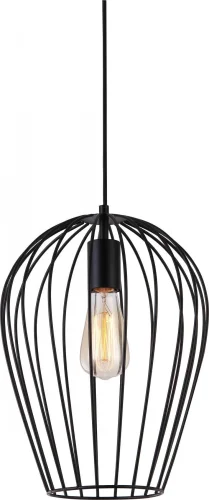 Светильник подвесной лофт Kayla TL1174H-01BK Toplight чёрный 1 лампа, основание чёрное в стиле лофт современный 